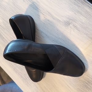 Ecco 41 black leather business casual shoes